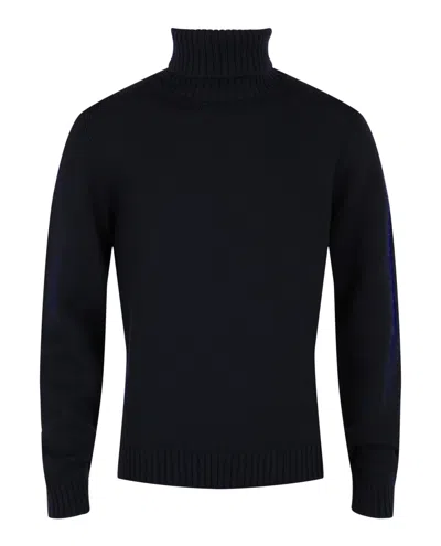 Slowear Zanone Turtleneck Sweater In Blue