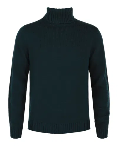 Slowear Zanone Turtleneck Sweater In Green