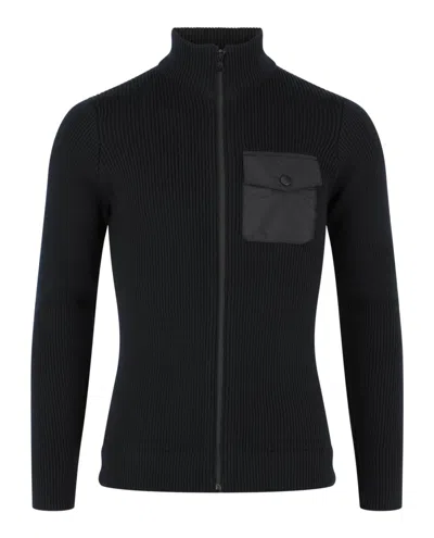 Slowear Zanone Zip Up Jacket In Black