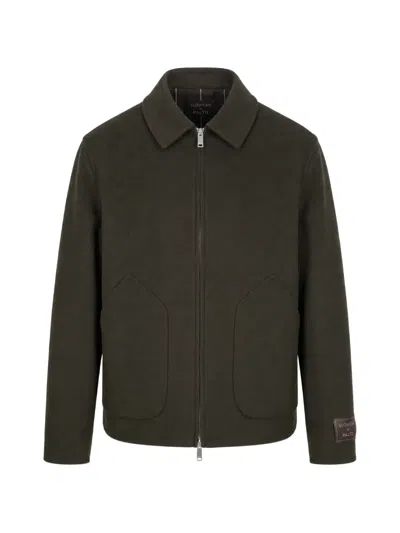 Slowear Zip-up Patch-pocket Jacket In Brown