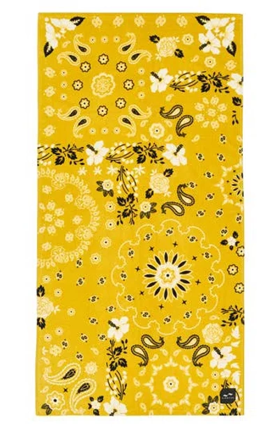 Slowtide Axel Beach Towel In Yellow