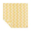Slowtide Botanical Waves Blanket In Yellow