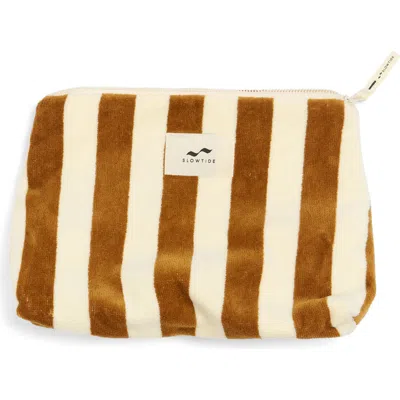 Slowtide Cabana Terry Pouch In Brush