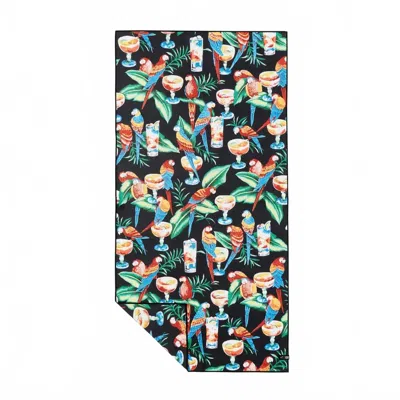 Slowtide Cocktail Party Quick Dry Towel In Black In Multi