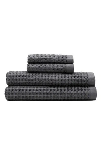 Slowtide Guild 4-piece Towel Set In Gray