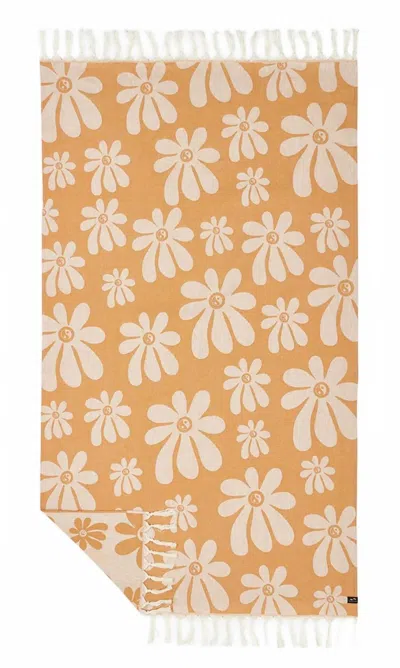 Slowtide Iggy Turkish Towel In Orange In Yellow