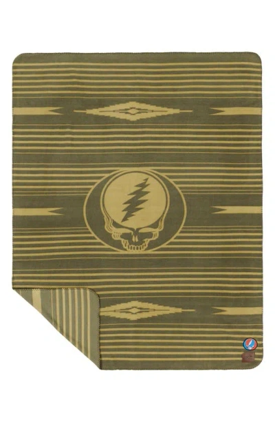 Slowtide Jammer Fleece Blanket In Moss