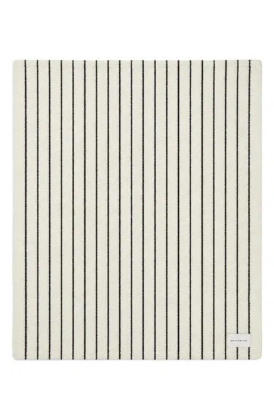 Slowtide Koko Plush Knit Throw Blanket In Cream