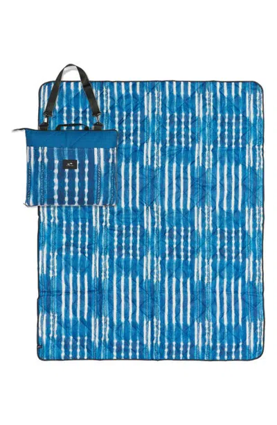 Slowtide Kyoto Packable Picnic Blanket In Indigo