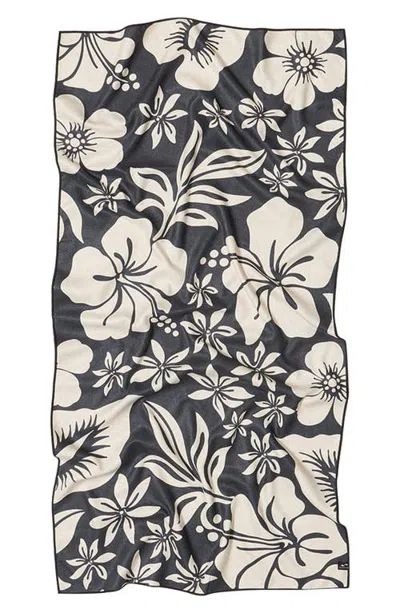 Slowtide Lana Performance Quick-dry Beach Towel In Black