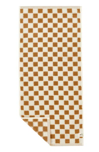 Slowtide Mate Checkerboard Hand Towel In Brush