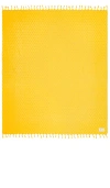 Slowtide Sad Happy Turkish Blanket In 深黄色