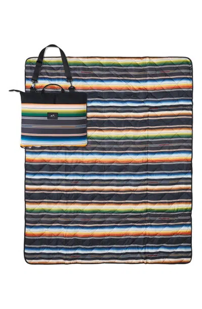 Slowtide Santana Packable Picnic Blanket In Black
