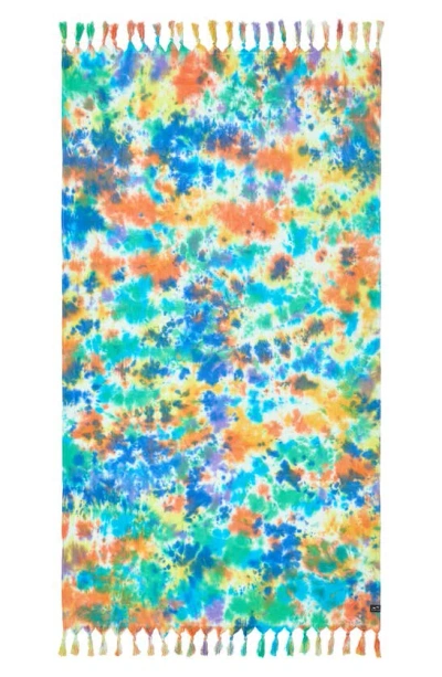 Slowtide Spicoli Oversize Beach Towel In Blue/ Green Multi