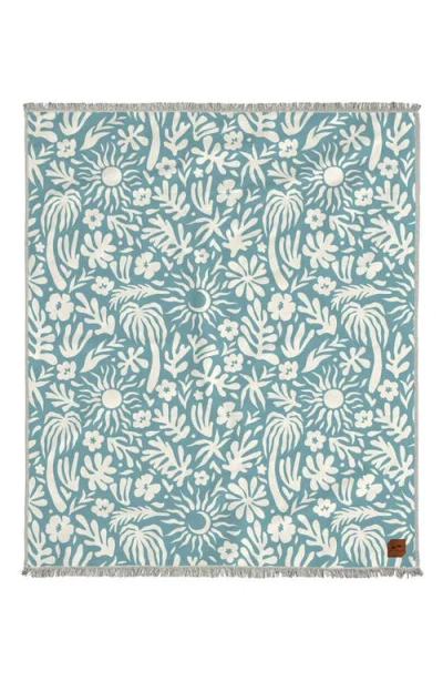 Slowtide Sunny Driftweave Blanket In Blue