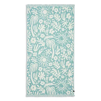 Slowtide Sunny Driftweave Towel In Blue