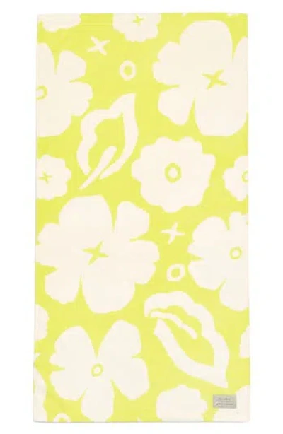 Slowtide Xoxo Beach Towel In Yellow