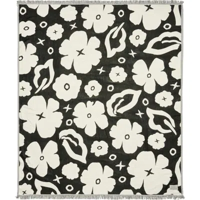 Slowtide Xoxo Driftweave Blanket In Black
