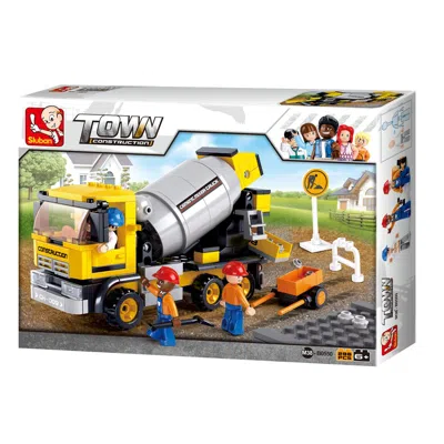 Sluban Construction Cement Mixer Truck Building Brick Kits (296 Pcs)
