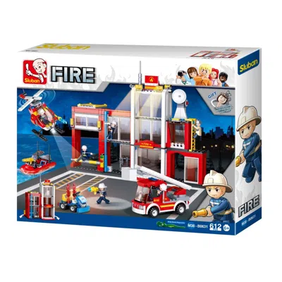 Sluban Fire Station Building Brick Kit (612 Pcs)