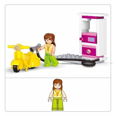Sluban Girls Dream Gas Station Building Brick Kit (37 Pcs)