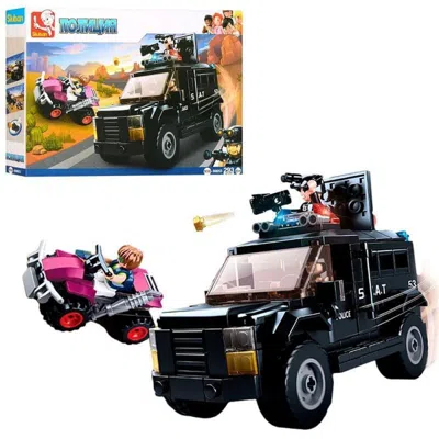 Sluban Police Armored Assault Vehicle Building Brick Kit (293 Pcs)