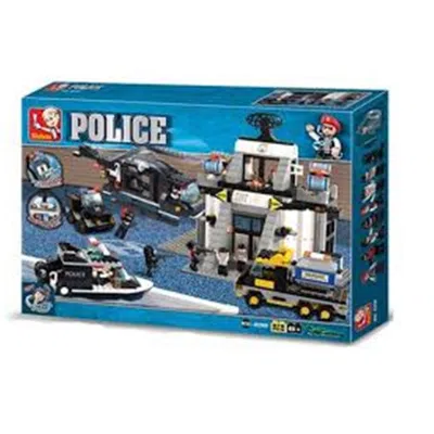 Sluban Riot Police Science And Technology Center Building Brick Kit (876 Pcs)