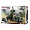 Sluban Wwii Gaz Half-track 2-in-1 Building Brick Kit (243 Pcs)
