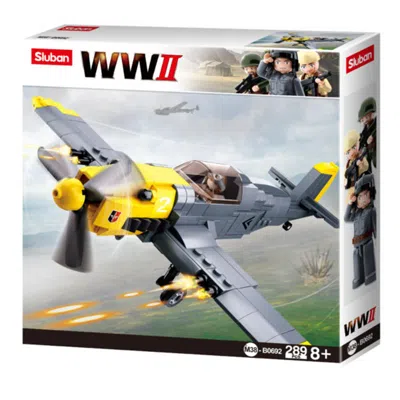Sluban Wwii Messerschmitt Bf-109 Bomber Plane Building Brick Kit (289 Pcs)
