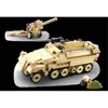 Sluban Wwii Sd. Kfz. 251 Half-track K18 105mm Cannon Building Brick Kit (460 Pcs)