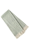Slumber Cloud Woven Throw Blanket In Green