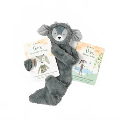 Slumberkins Emotional Courage Ibex Snuggler In Grey In Gray