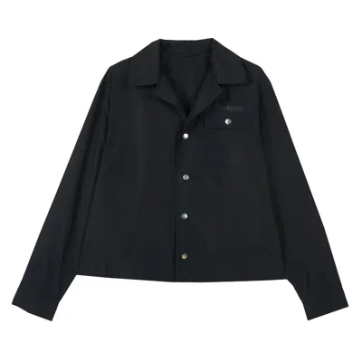 Slush Jobs Women's Black Boxy Shirt