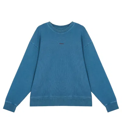 Slush Jobs Women's Blue Garment Dye Sweatshirt