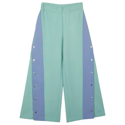 Slush Jobs Women's Loose Trousers In Green/purple