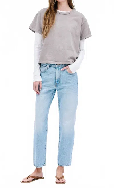 Slvrlake Amber Vintage Mid Rise Jeans In Sliver Springs Blue