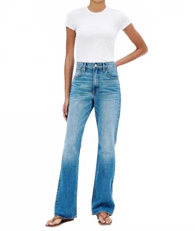 Slvrlake Anita High Rise Boot Cut Jeans In Satisfied Mind Blue