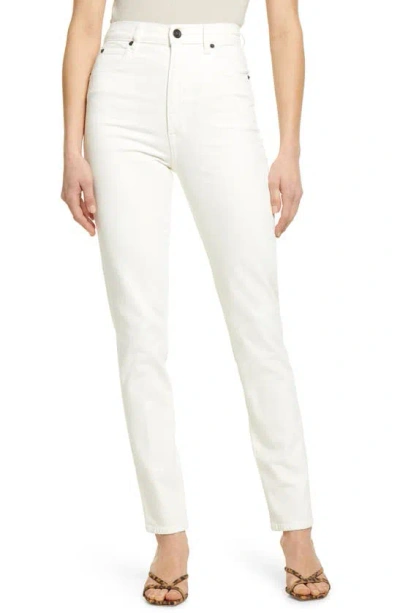 Slvrlake Beatnik High Waist Ankle Slim Jeans In White