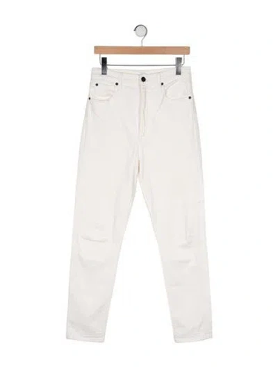 Pre-owned Slvrlake Beatnik Straight Leg Jeans In Neutral