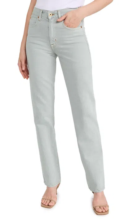Slvrlake Sophie Long Agate Straight Jeans In Grey In Gray