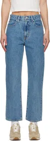 Slvrlake Blue London Crop Jeans In Satisfaction Blue