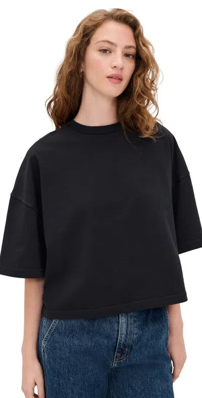 Slvrlake Box Tee Raven In Black