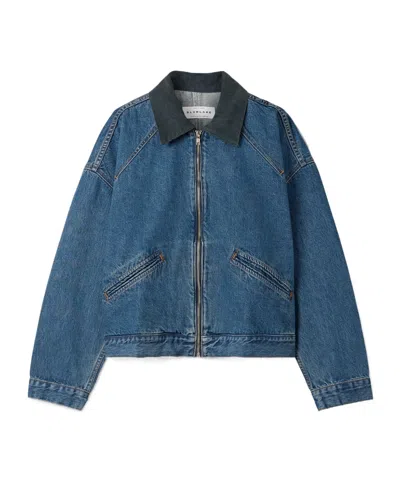 Slvrlake Camden Corduroy-trimmed Denim Jacket In Multi
