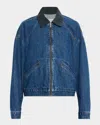 Slvrlake Camden Garage Jacket In Blue