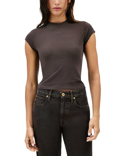 Slvrlake Cap Sleeve Tee In Brown