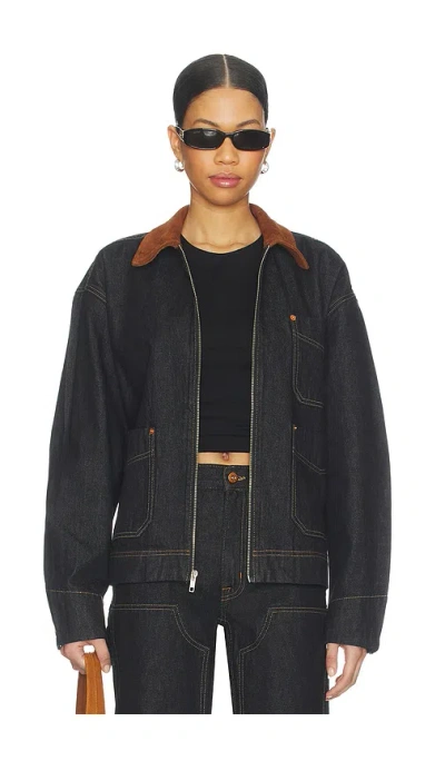Slvrlake Casey Square Worker Jacket In Black