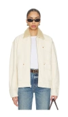 Slvrlake Casey Square Worker Jacket In Animal Print