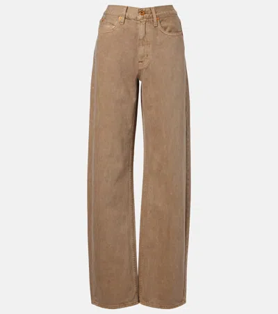 Slvrlake Cassie High-rise Straight Jeans In Brown