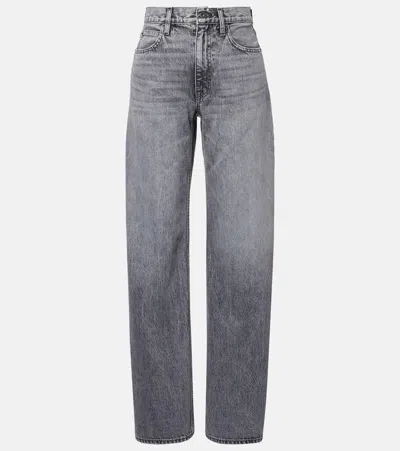 Slvrlake Cassie High-rise Wide-leg Jeans In Gray