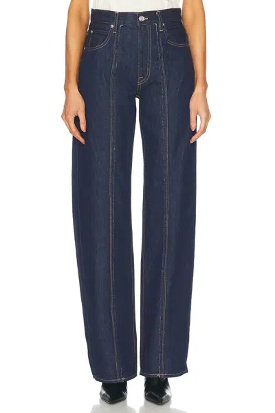 Slvrlake Cassie Raw Edge Jean In Midnight Mile In Blue